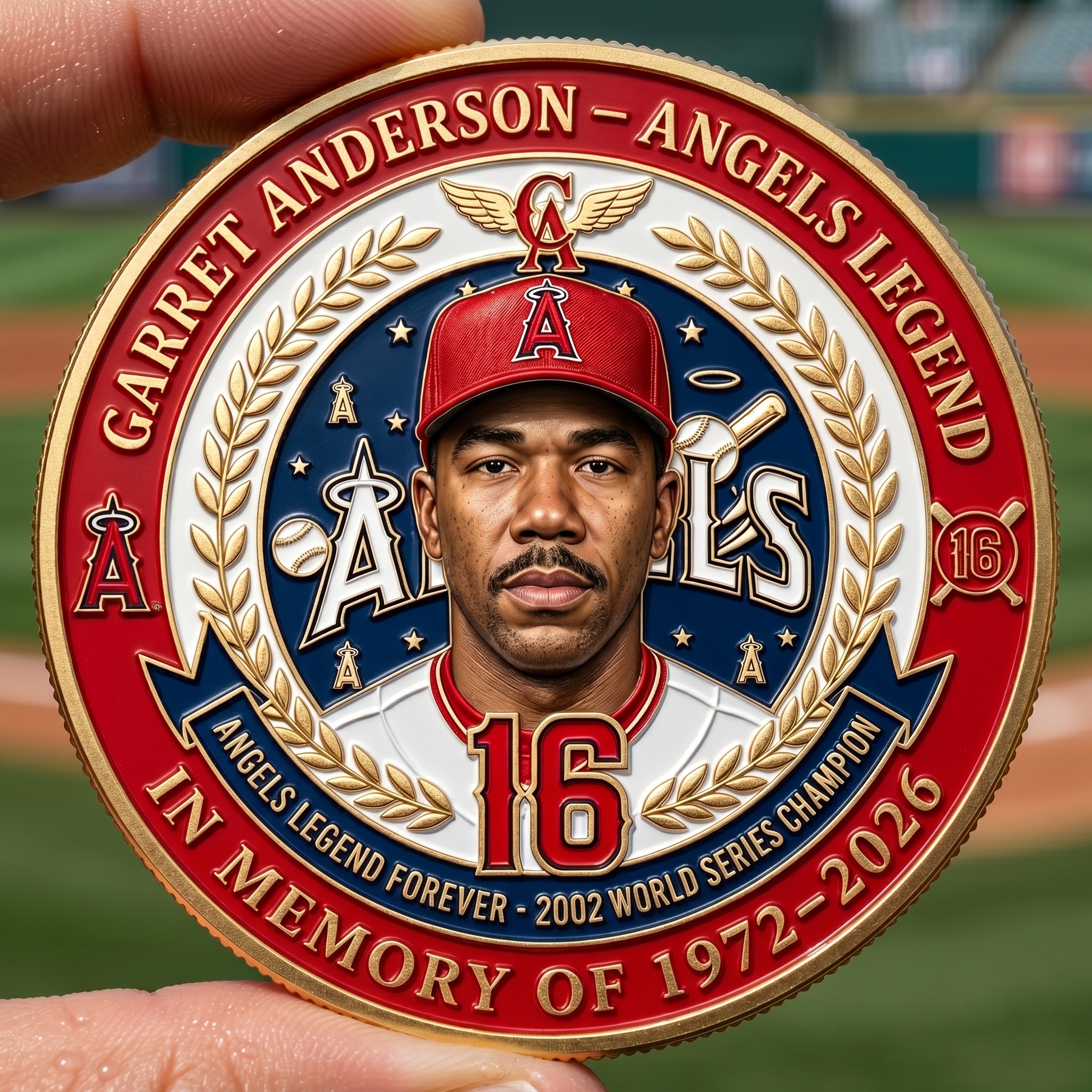 ⚾ Garret Anderson: Forever An Angel – Legends Memorial Coin 👼