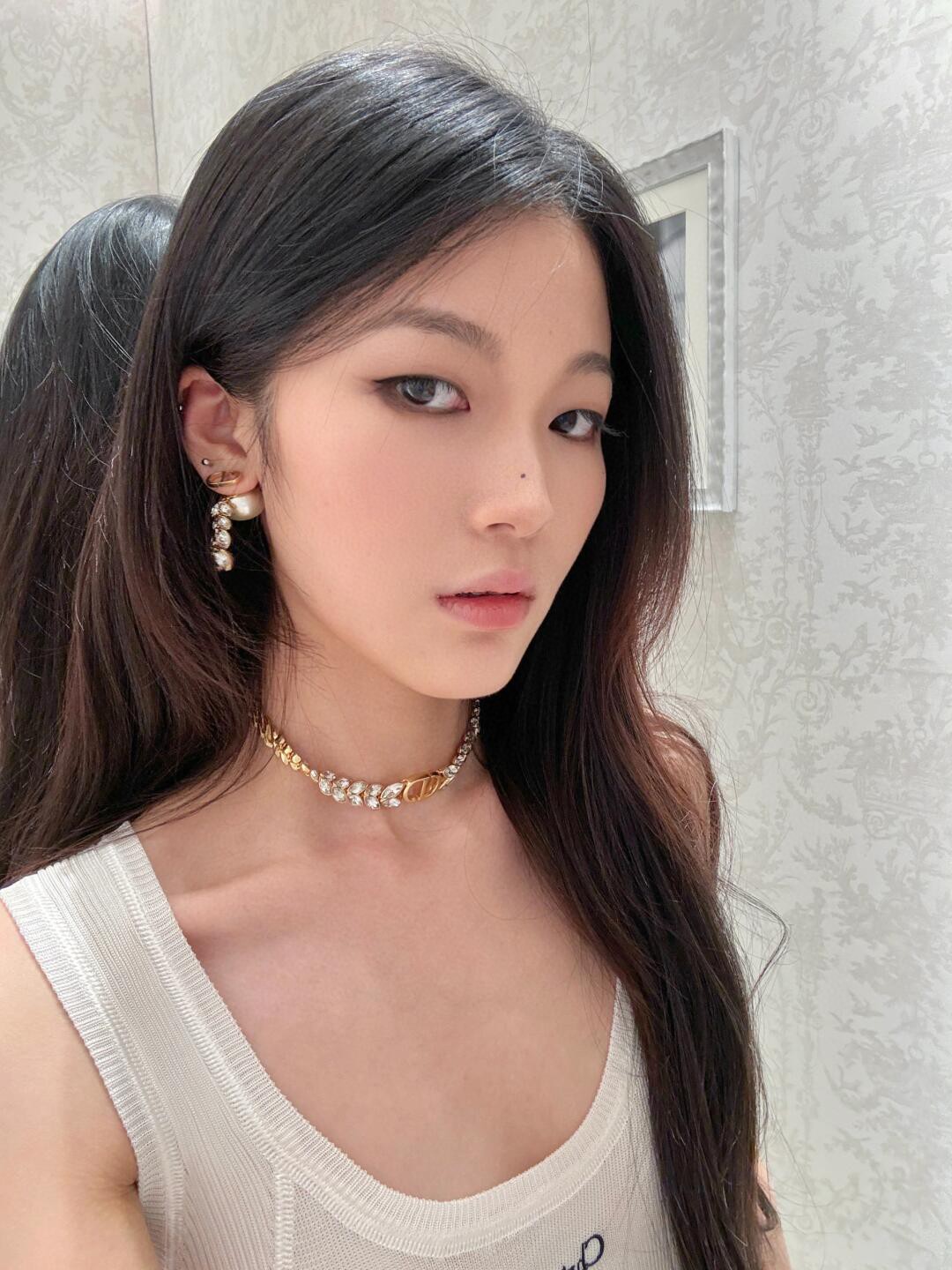 Dior wheat ear pearl earrings