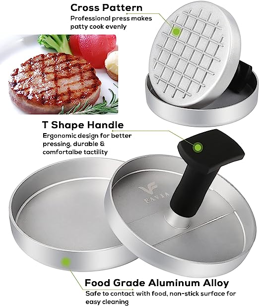 (🔥Last Day Promotion-SAVE 50% OFF)🍔Manual Meat Press For Hamburger Patties-BUY 2 GET 10% OFF & FREE SHIPPING！