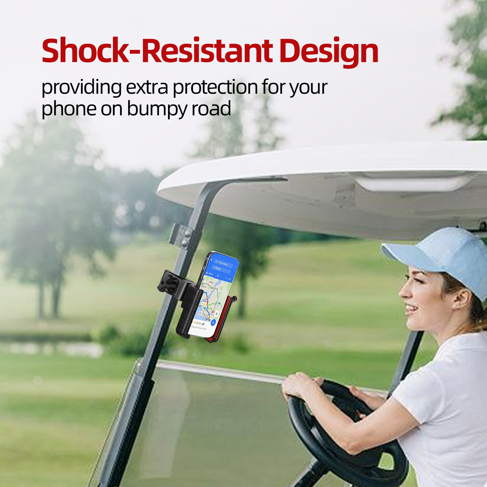Golf Cart Phone Mount Holder