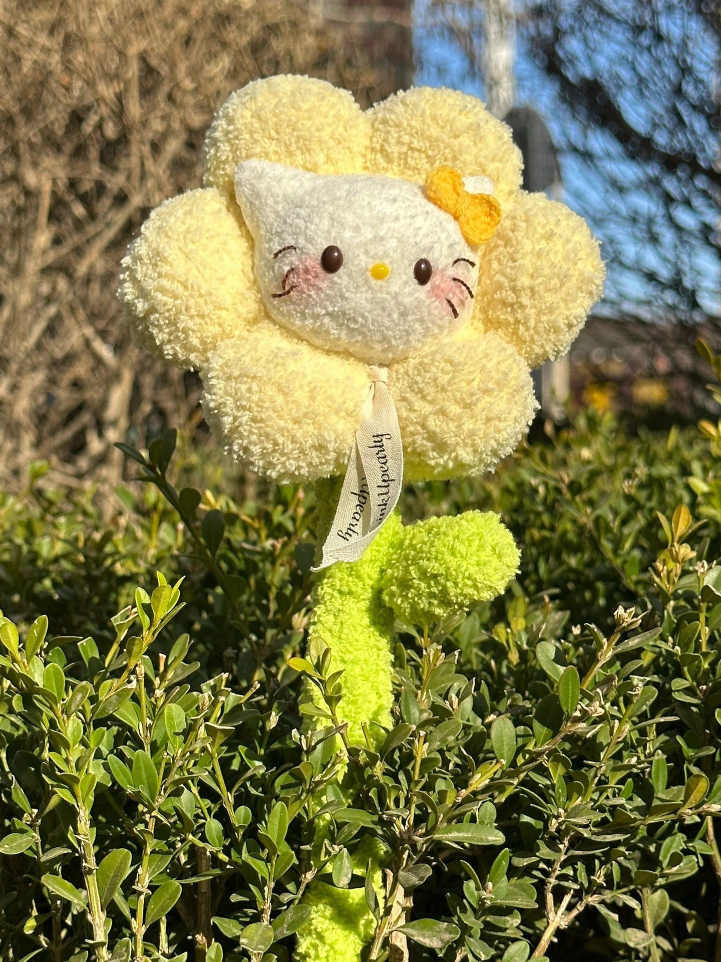 KT Colorful Handmade Plush Flower Bouquet