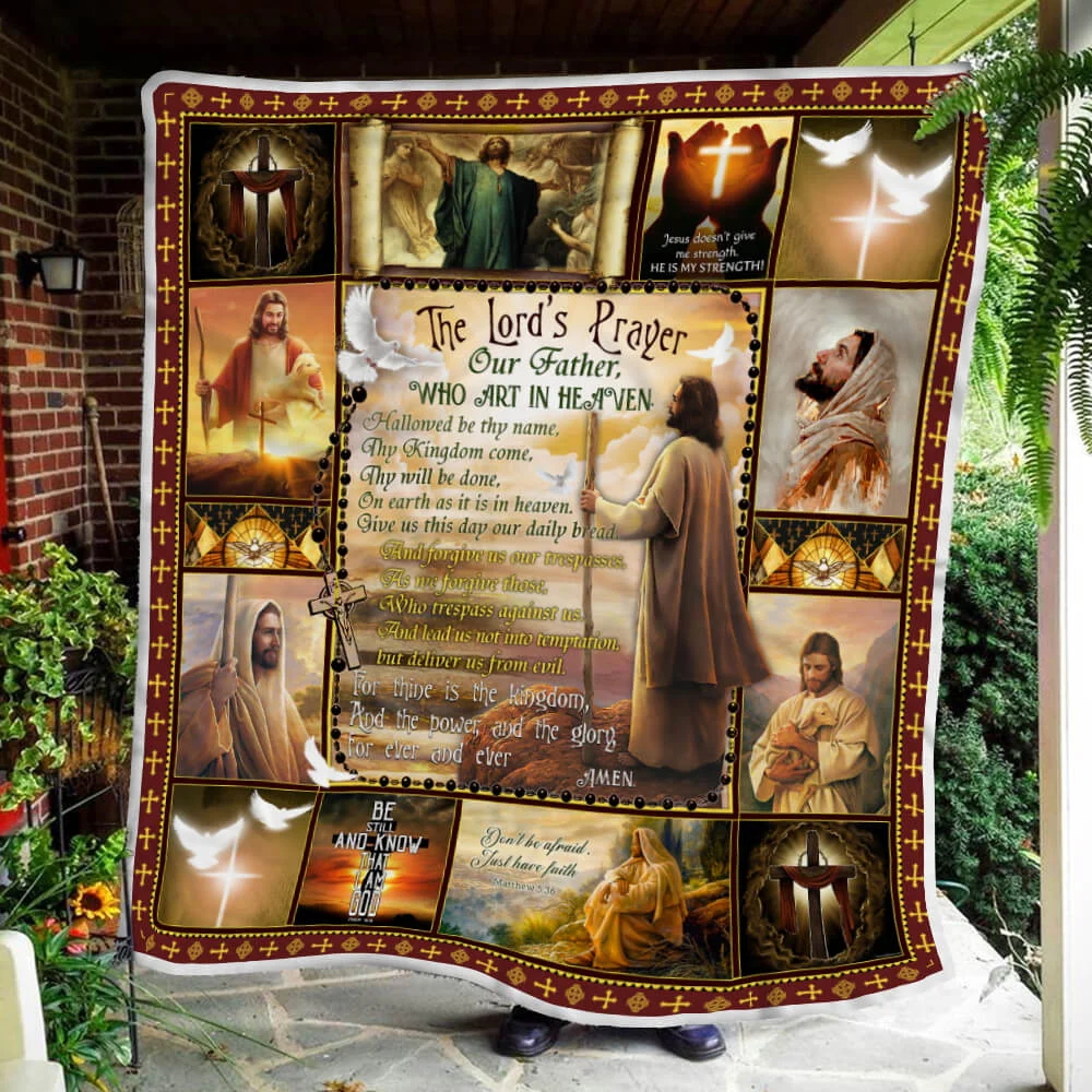 The Lord’s Prayer Our Father Sofa Throw Blanket