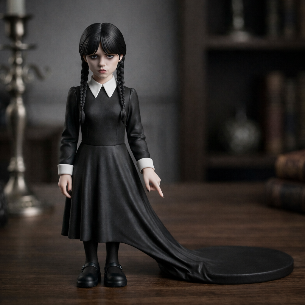 🖤Wednesday Addams Coffee Cup on Dress Coaster☕