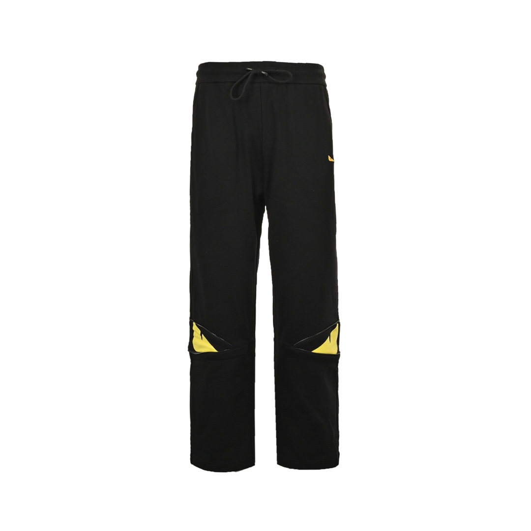 Fendi 24Fw knee stitching eye monster zipper suit trousers