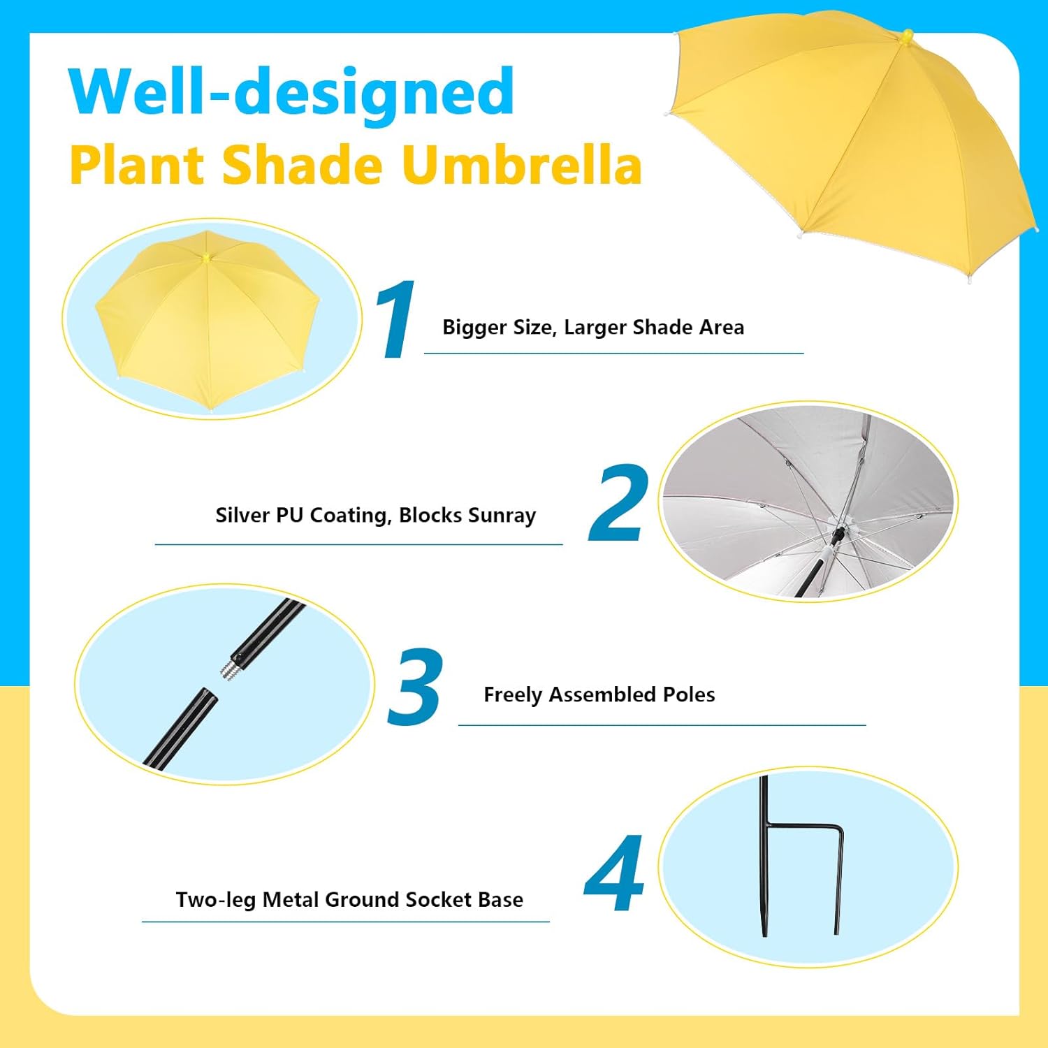 🔥ON SALE 59% OFF🔥Plant Umbrellas for Outdoor Plants