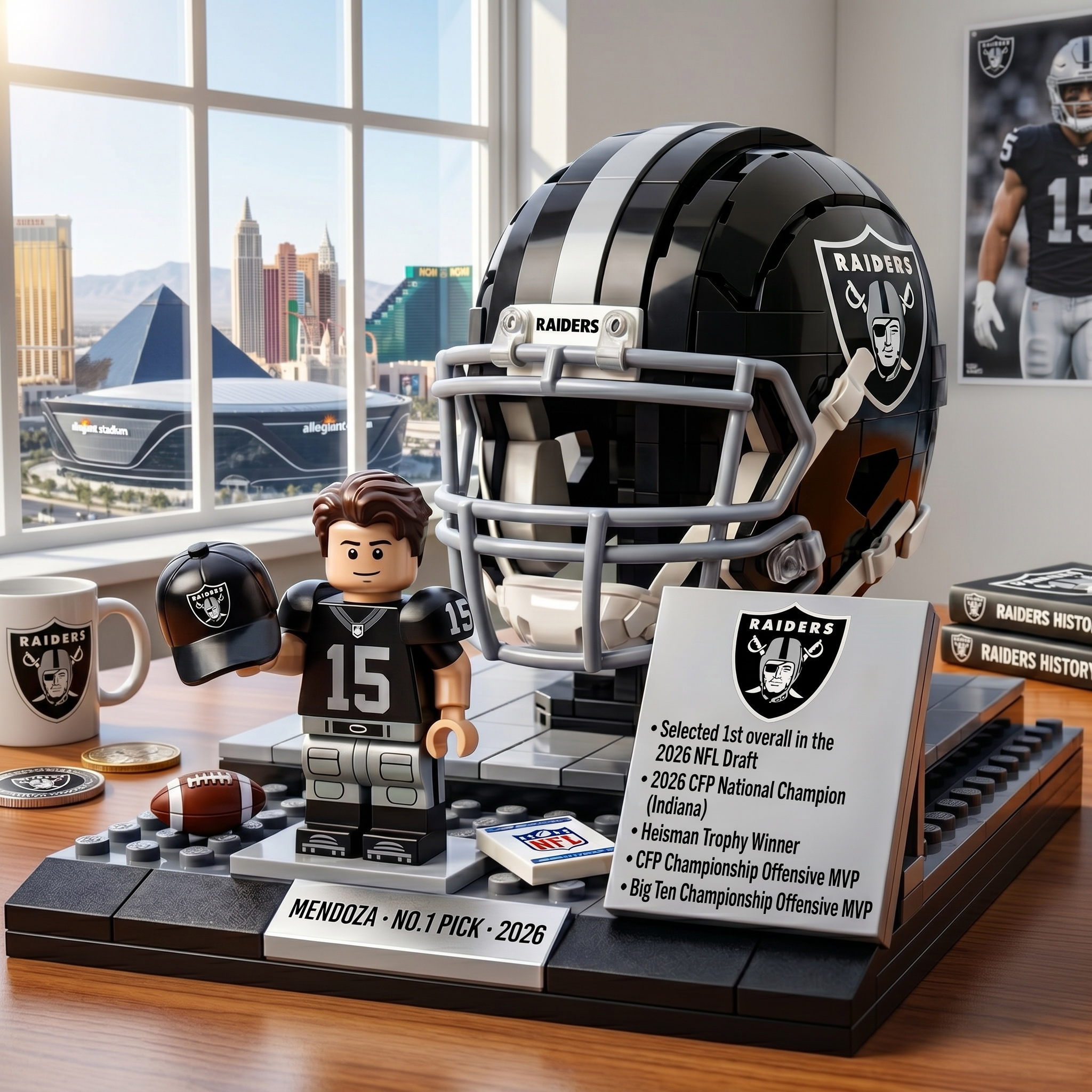 🏈 Fernando Mendoza Las Vegas Raiders LEGO Set