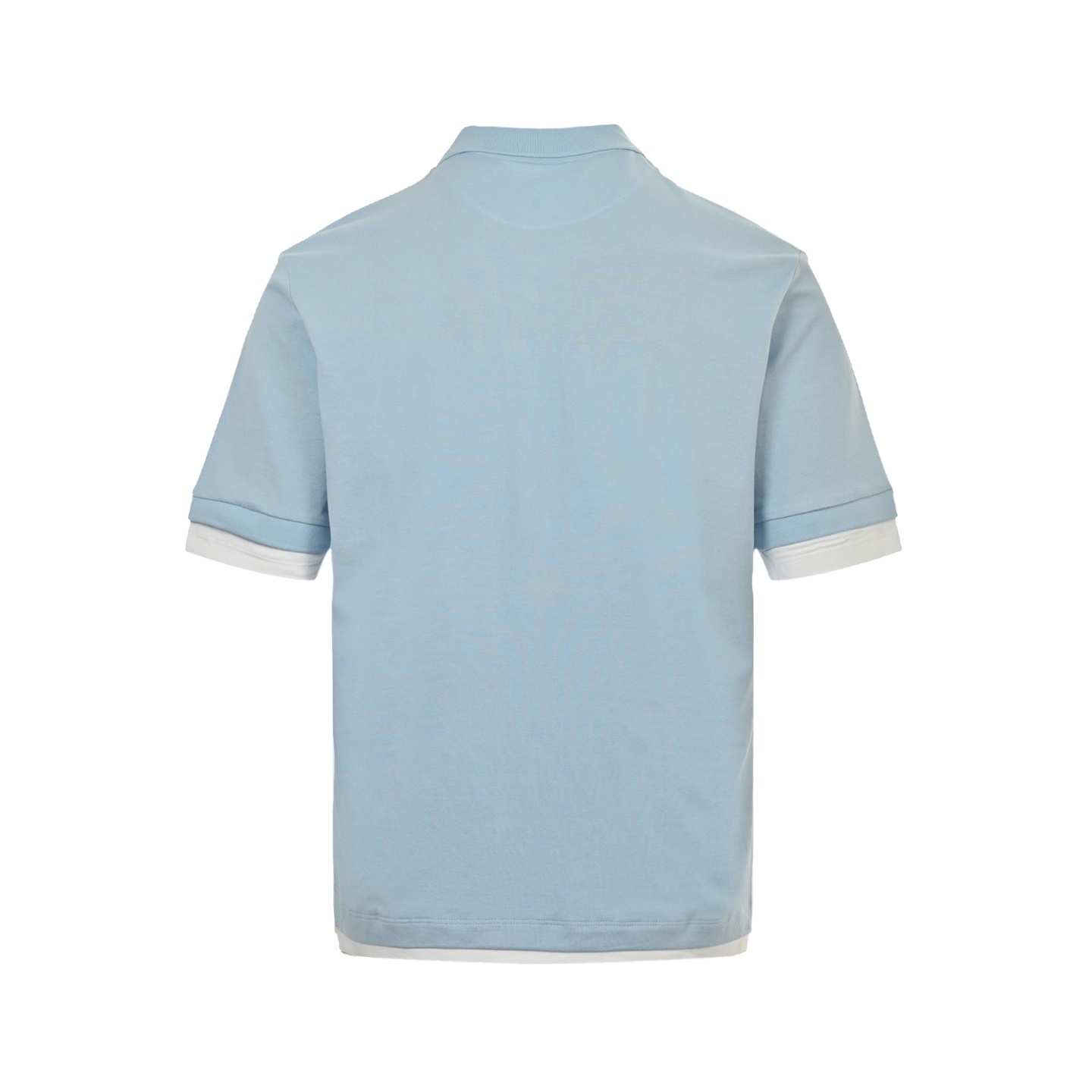 Prada 25ss jersey patch fake two-piece Polo short sleeve