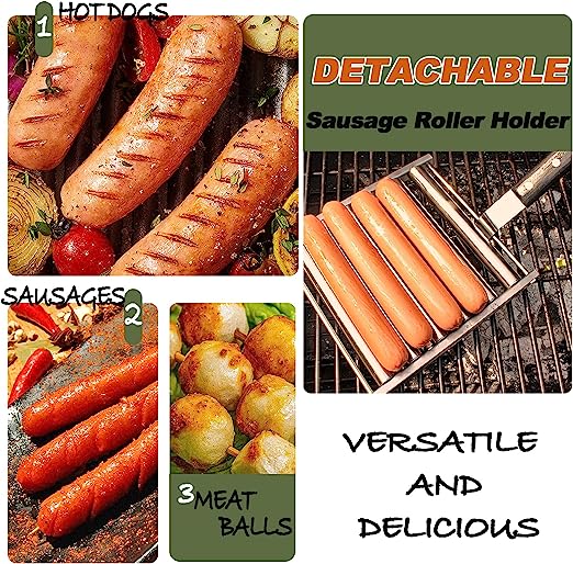 (🔥Last Day Promotion-SAVE 50% OFF)Stainless Steel Sausage Hot Dog Roller Rack-BUY 2 GET 10% OFF AND FREE SHIPPING