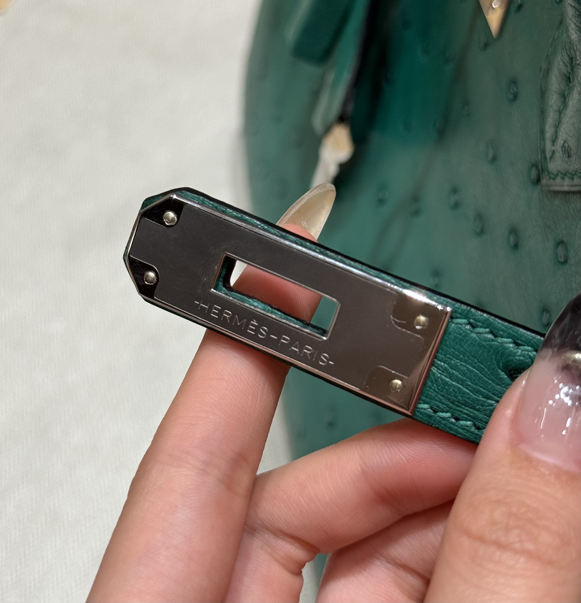 Hermes Birkin z6Malachite (Handmade to order)