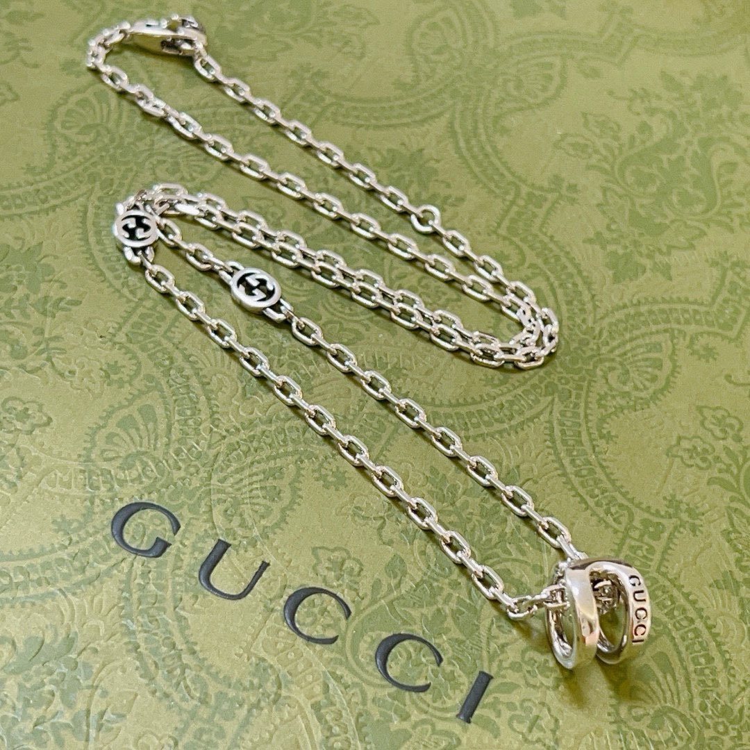 Gucci Anger Forest Series GG Chain Vintage Necklace