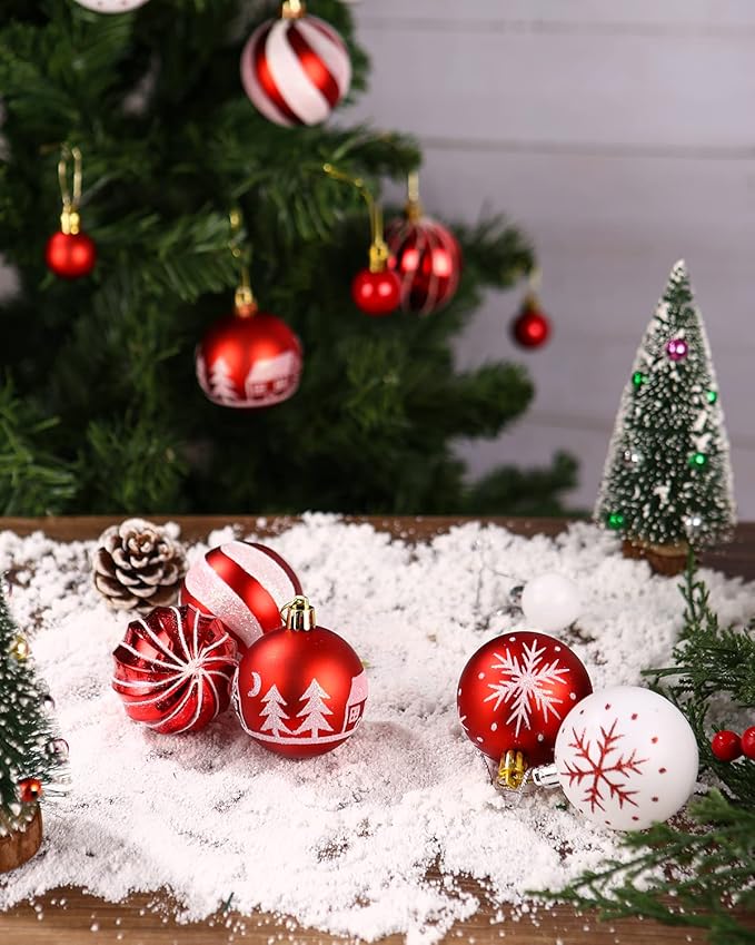 🌲🌲(40-44)Piece Deluxe Shatterproof Christmas Ball Ornaments Set
