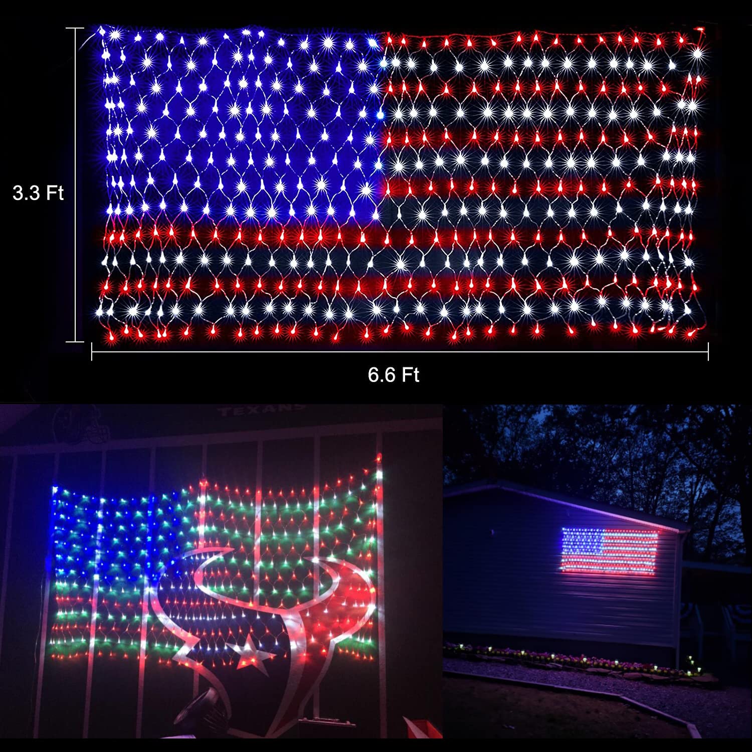 🔥Last Day 50% OFF🔥American FLAG 420 LED STRING lamp-Large American FLAG outdoor lamp