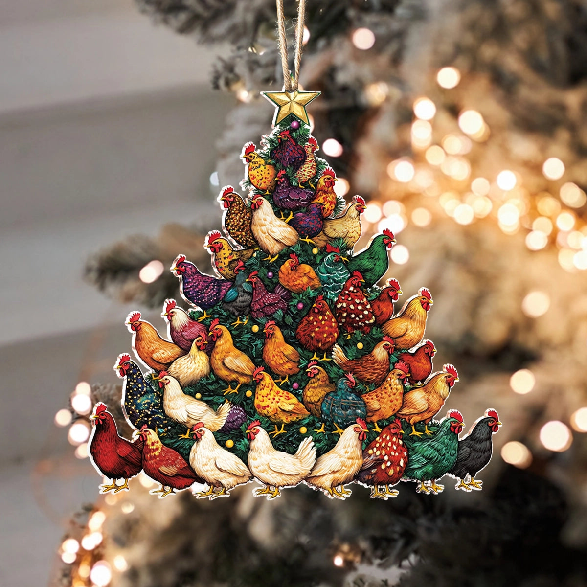 Chicken Coopmas Tree Ornament