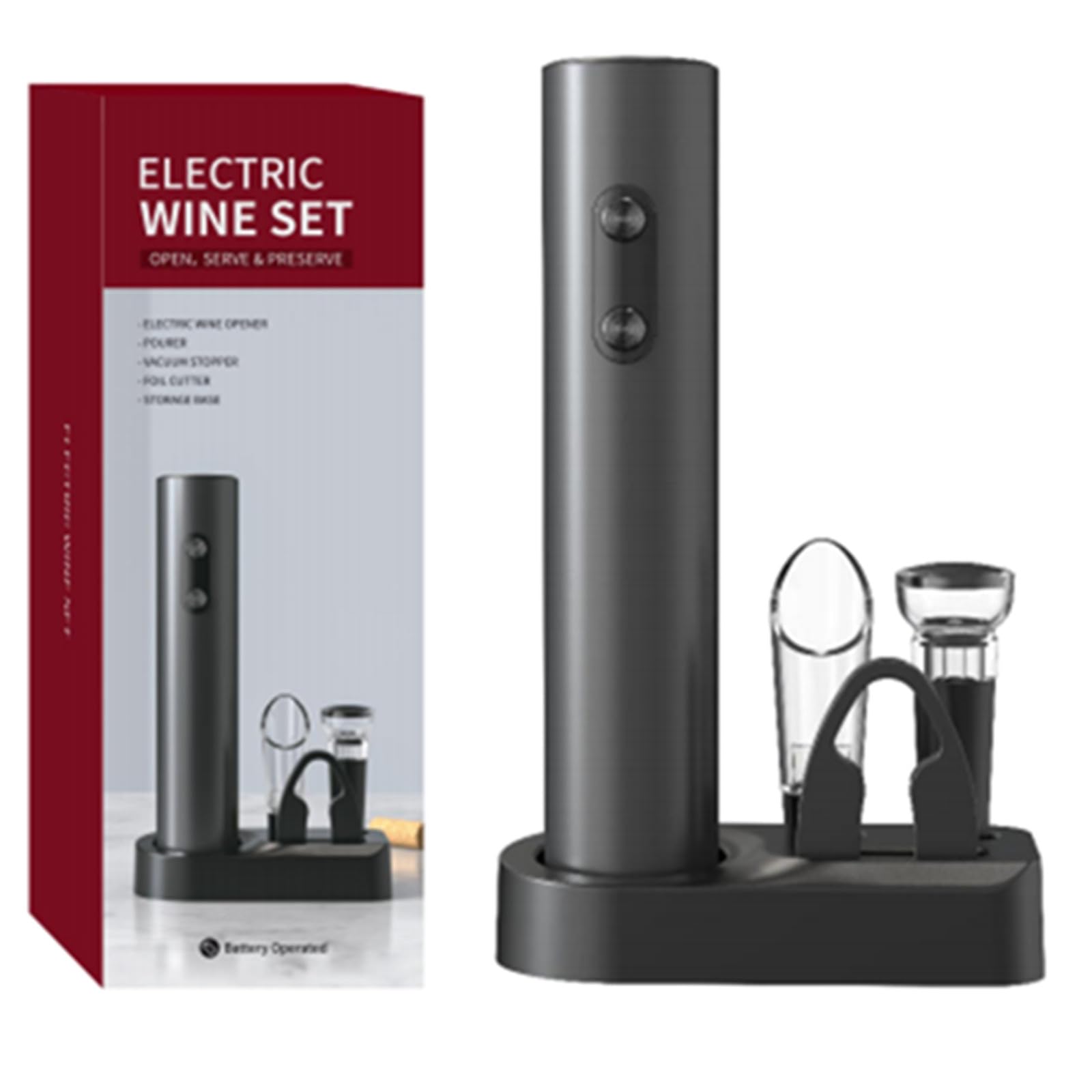 Electric Wine Opener 4 in 1 Set