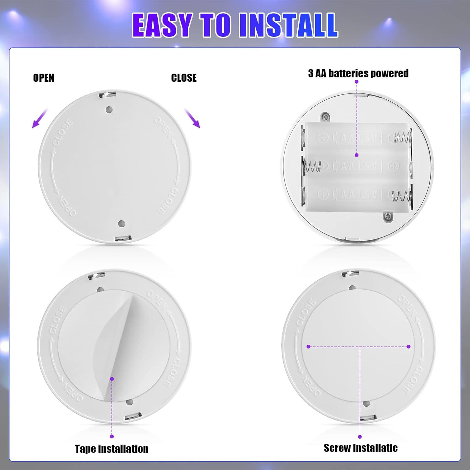 ✨Last Day 50% OFF✨2 Pcs Dual Head Wireless LED Spotlight with Remote 13 Color