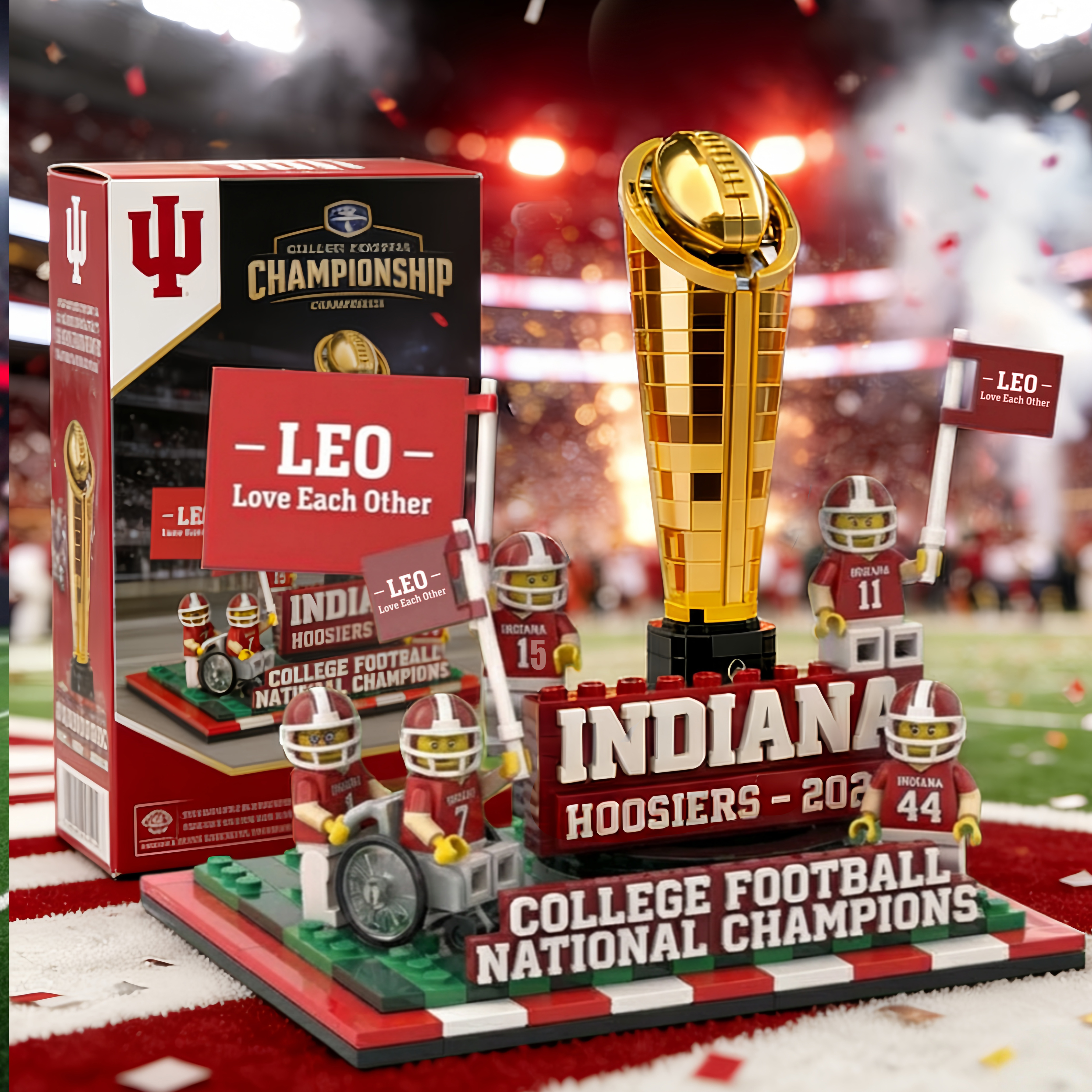 🏆Indiana Hoosiers – 2025 College Football National Champions Display