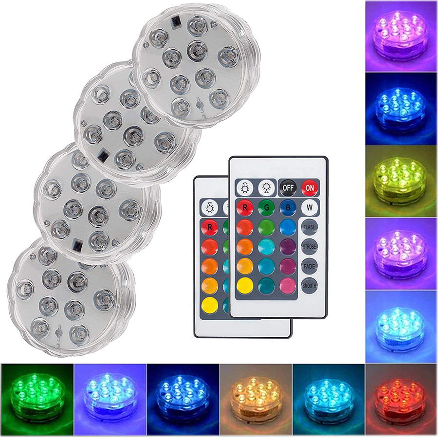 (SUMMER HOT SALE- Save 50% OFF) Submersible LED Pool Lights Remote Control (RF)