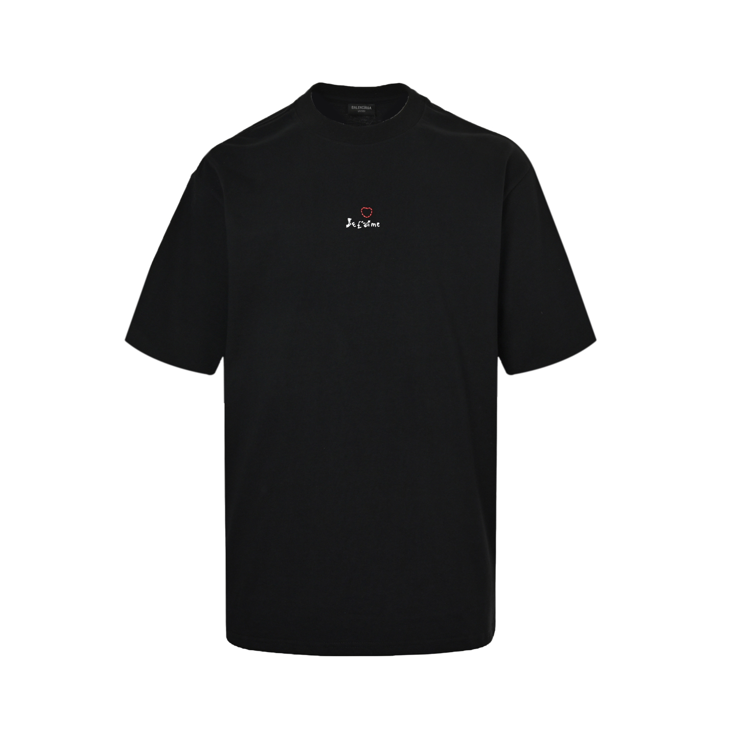Balenciaga 25ss Valentine's Day limited edition heart embroidered short sleeves