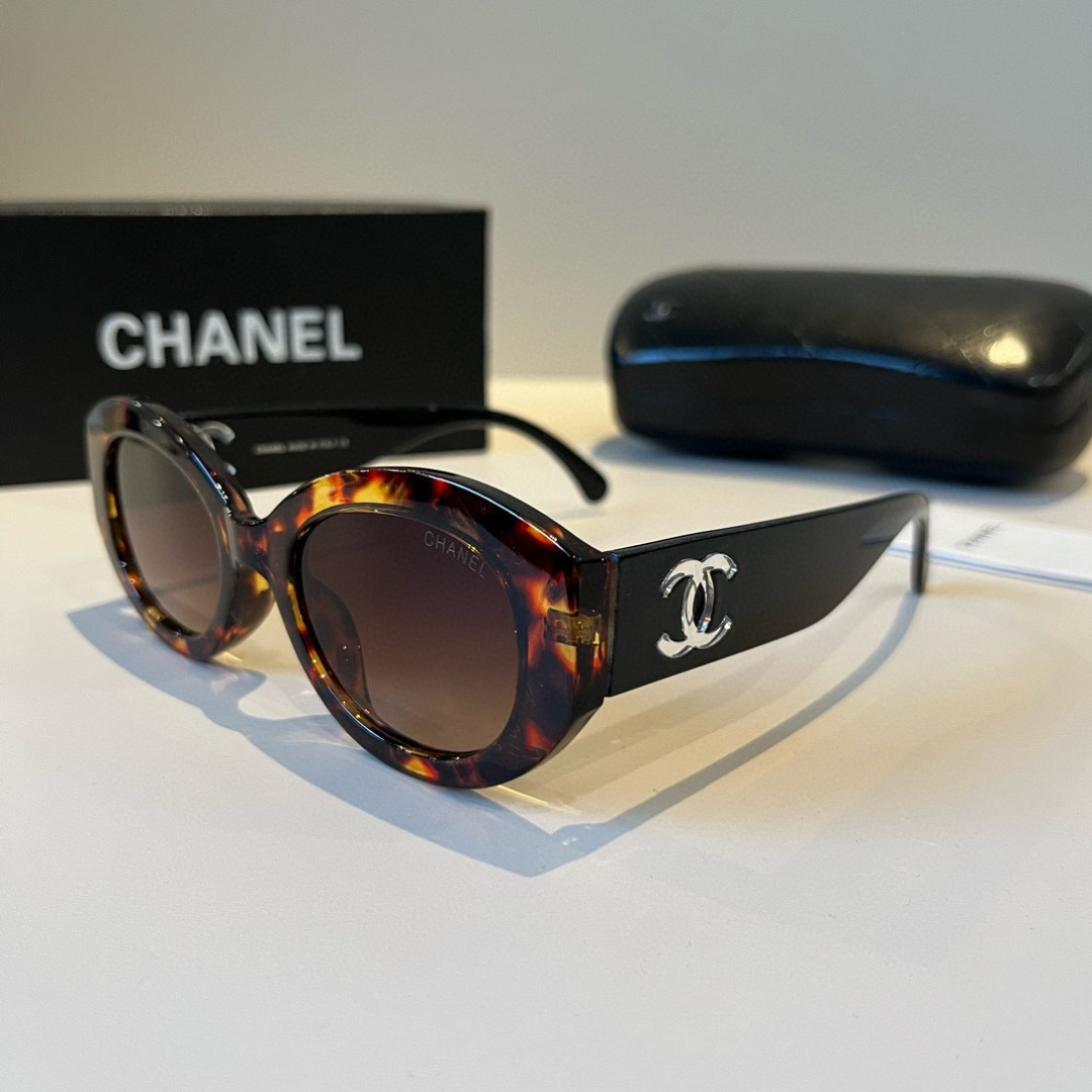 Chanel round frame sunglasses