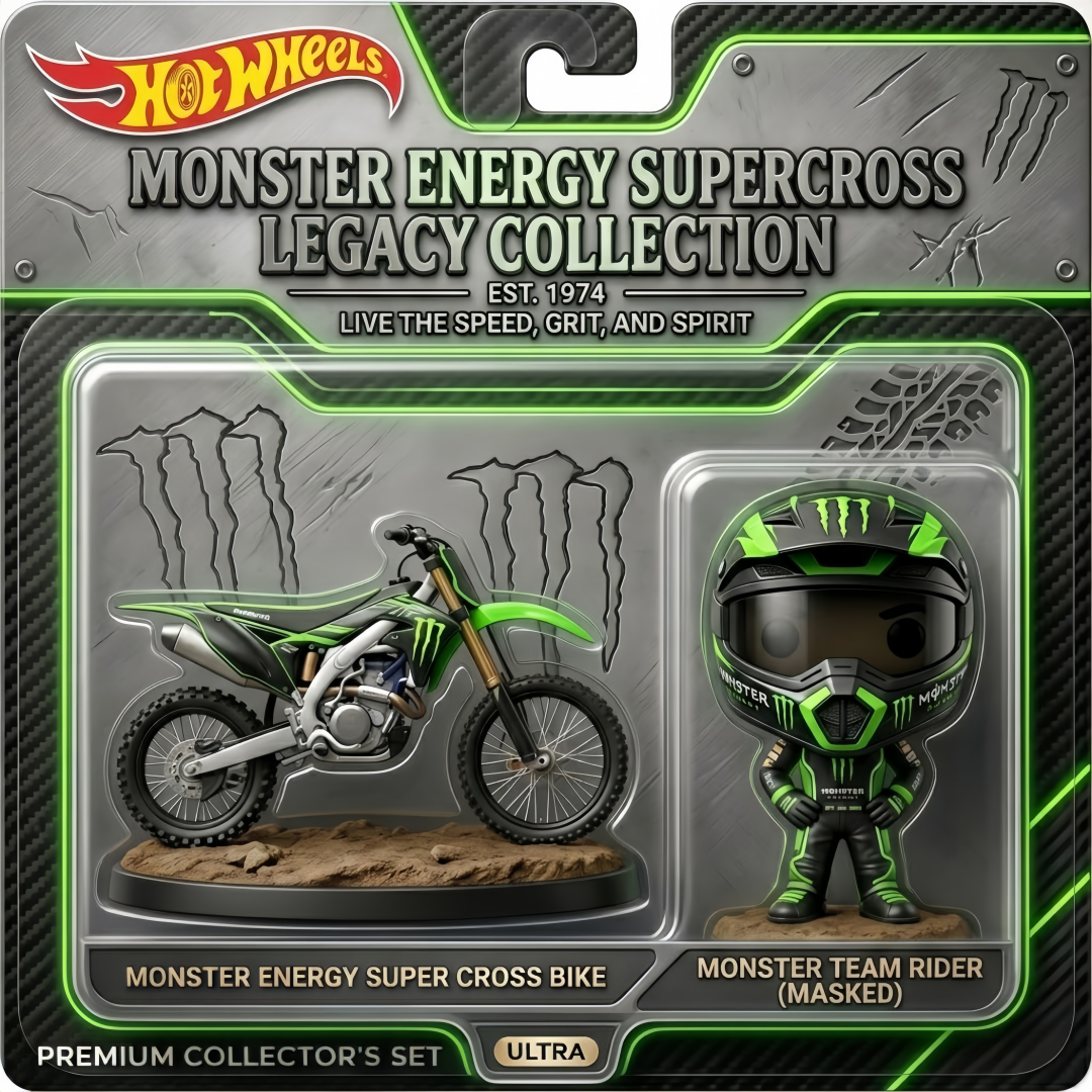 Hot Wheels x Monster Energy: Supercross Legacy Premium Set