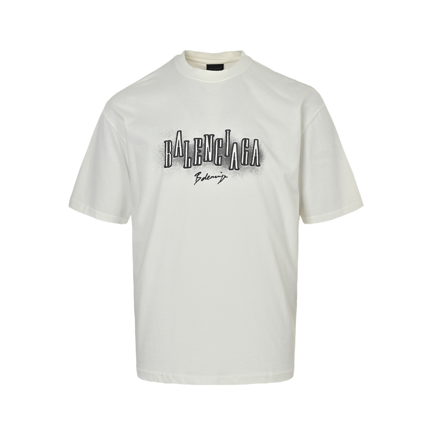 Balenciaga Halo Print Pop Embroidery Short Sleeve