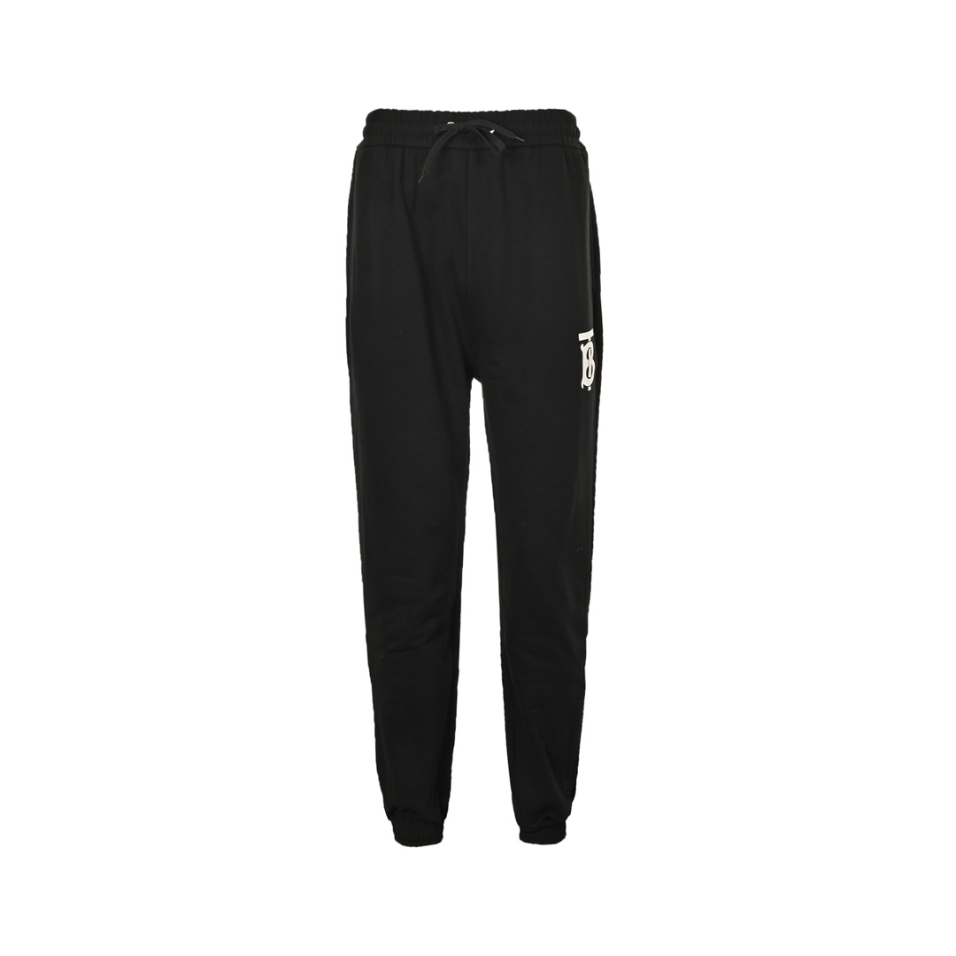 Burberry classic TB rubber lettering cuff trousers