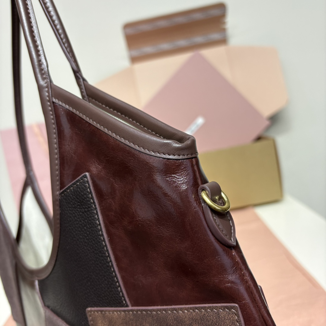 Miu Miu heather leather limited edition tote bag 5BG231