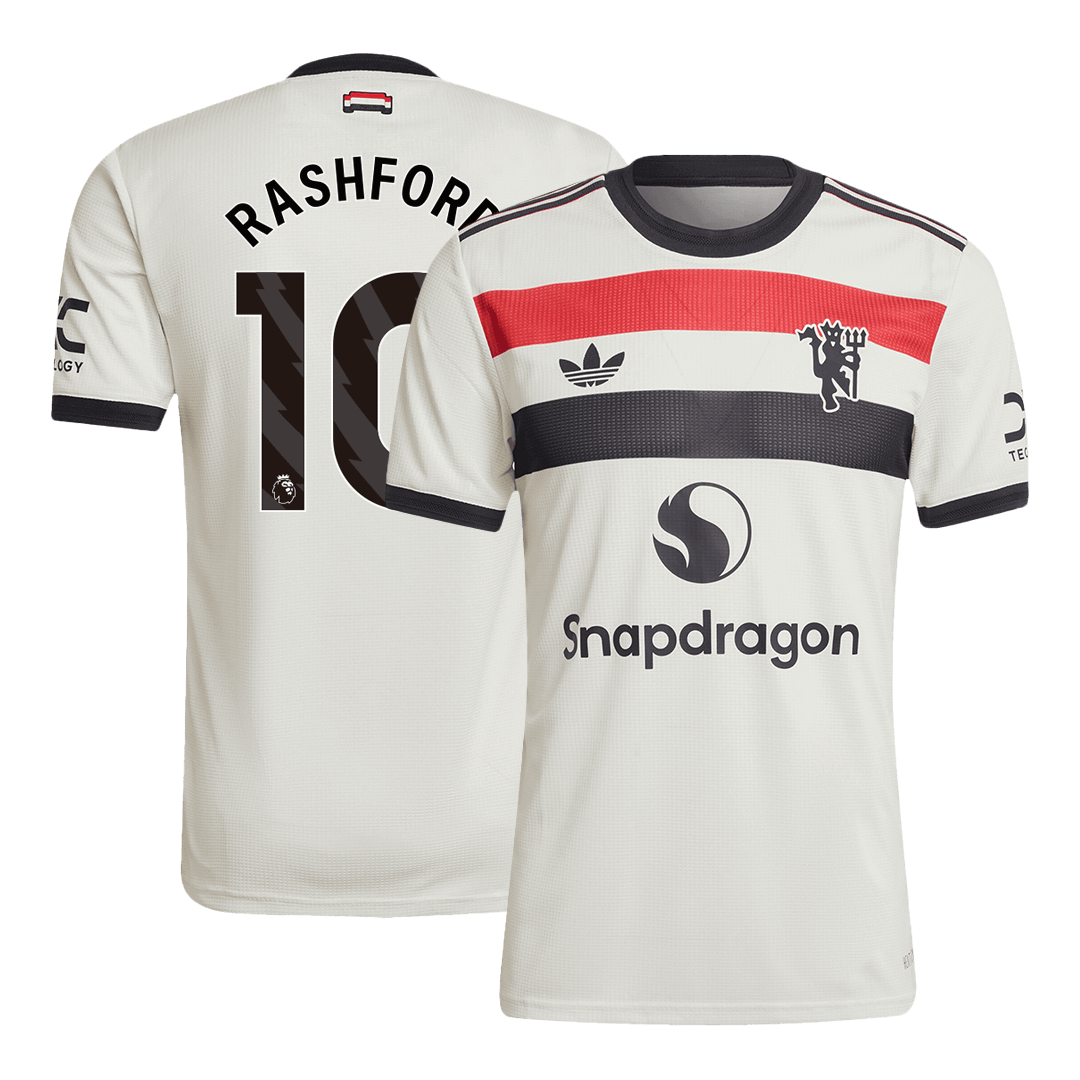 Authentic RASHFORD #10 Soccer Jersey Manchester United Third Away 2024/25