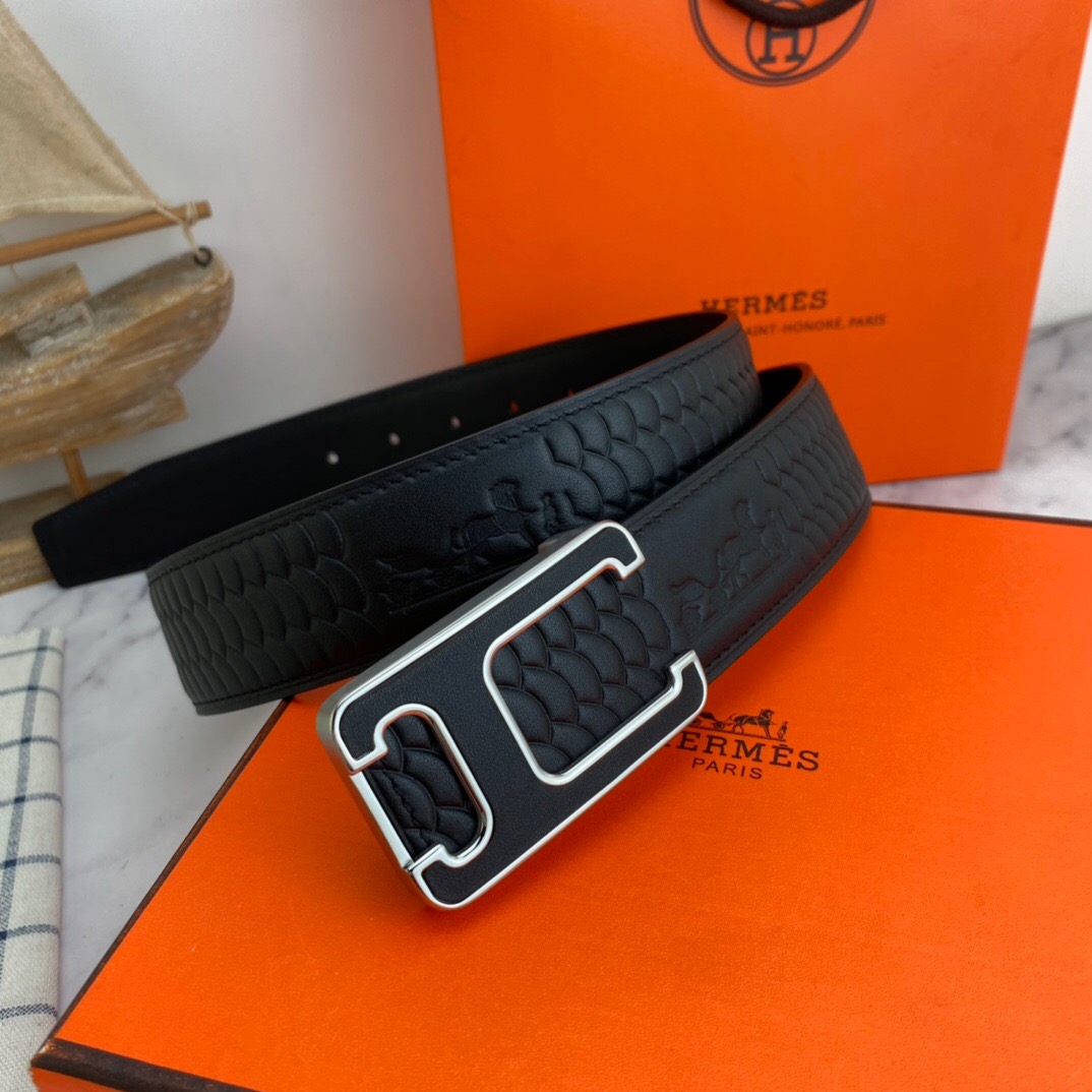 Hermès Special Leather Belt Series Width 3.8CM