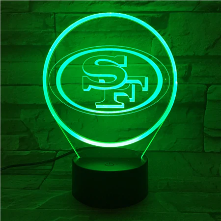 SAN FRANCISCO 49ERS 3D LED LIGHT LAMP