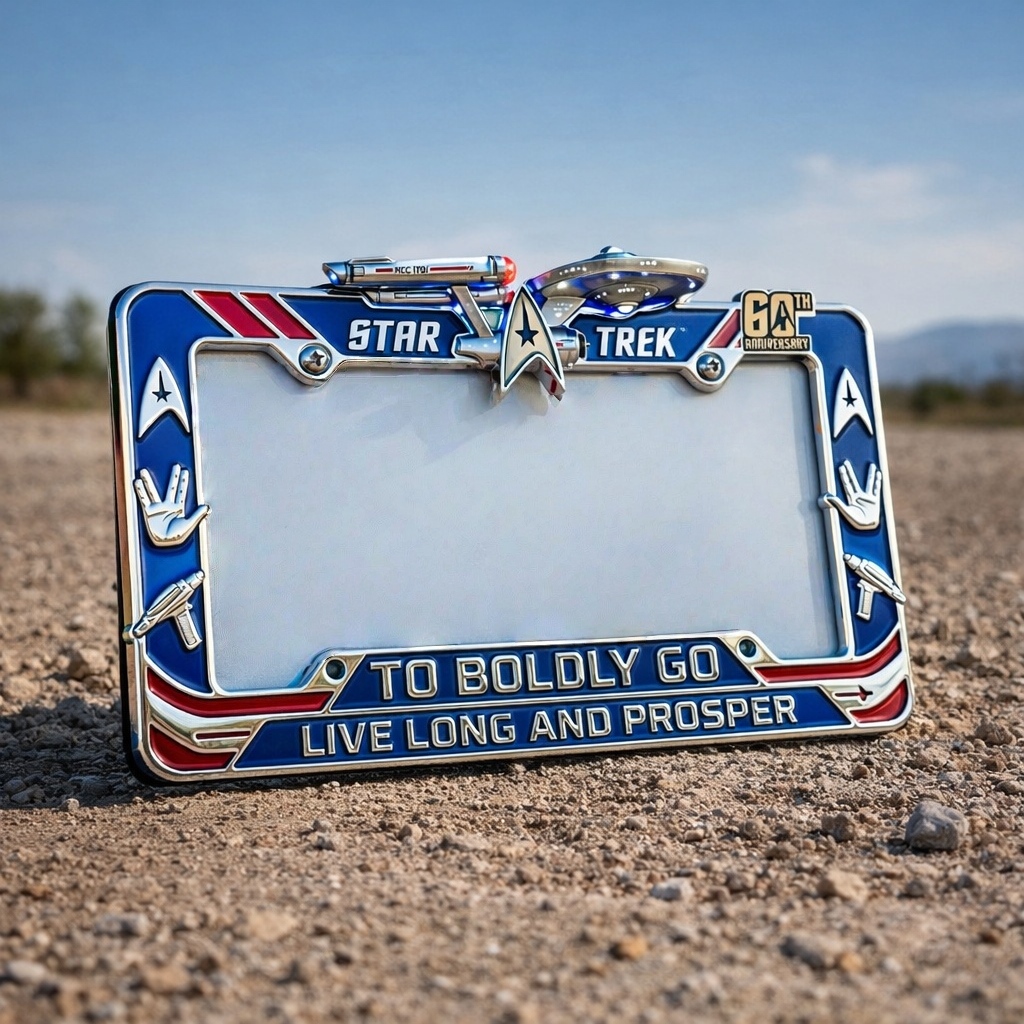 Star Trek 60th Anniversary License Plate Frame