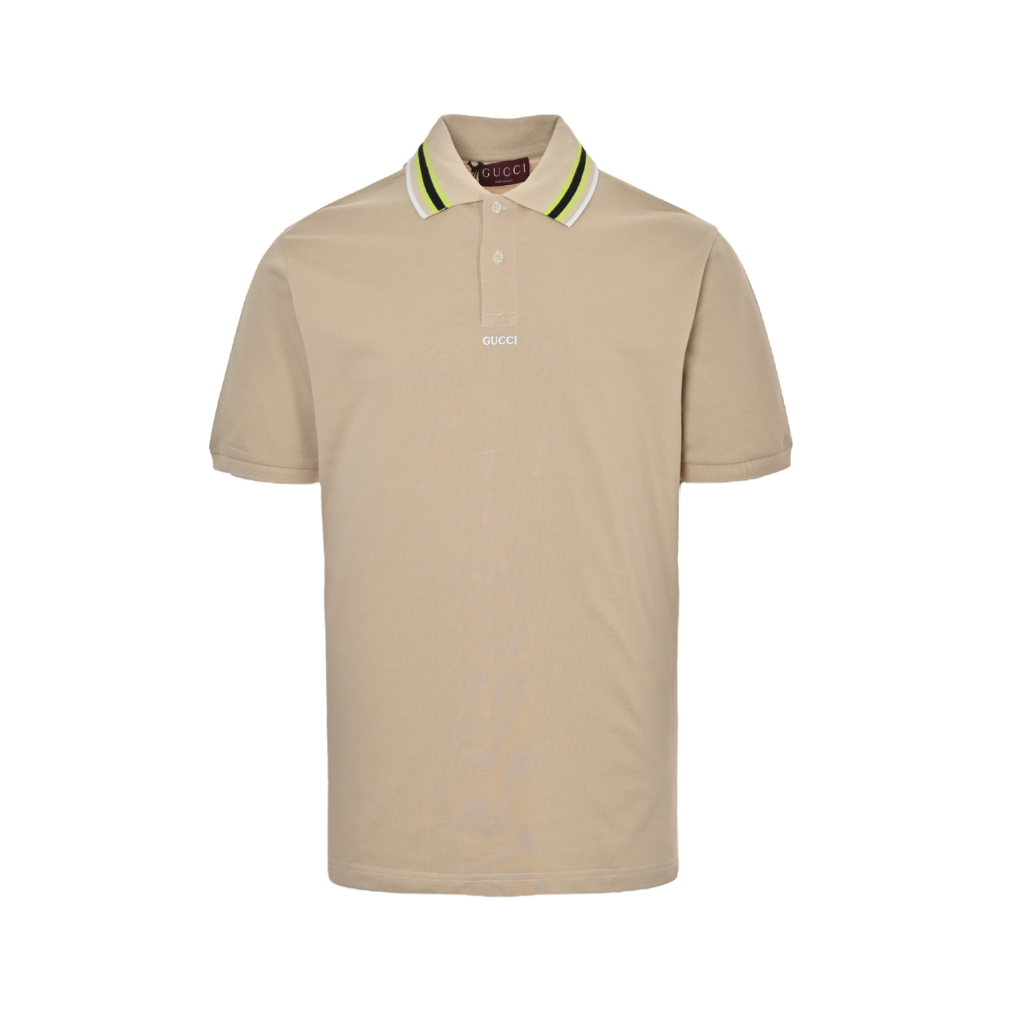 Gucci 24ss G letter embroidery color block collar Polo short sleeve