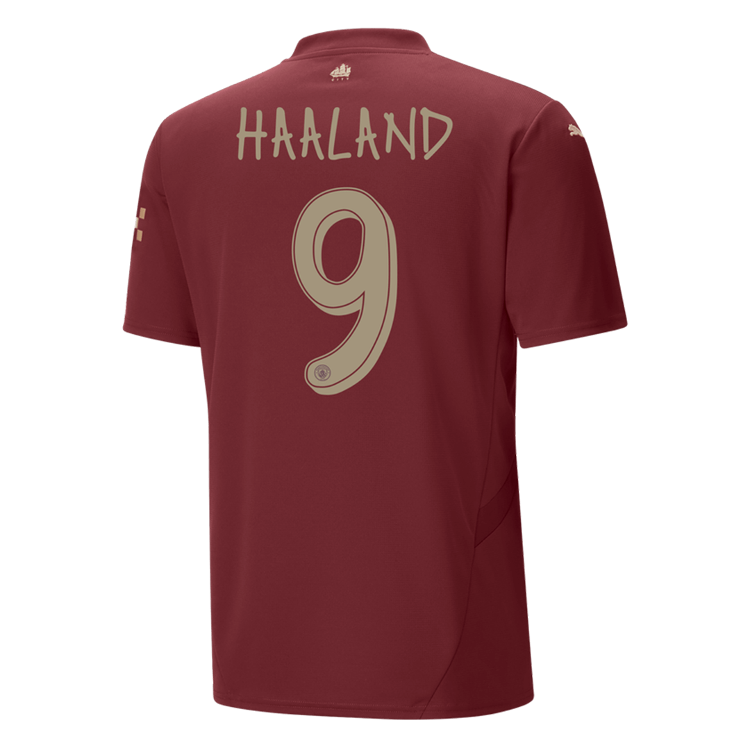 HAALAND #9 Manchester City Football Jersey Third Away Custom Shirt 2024/25