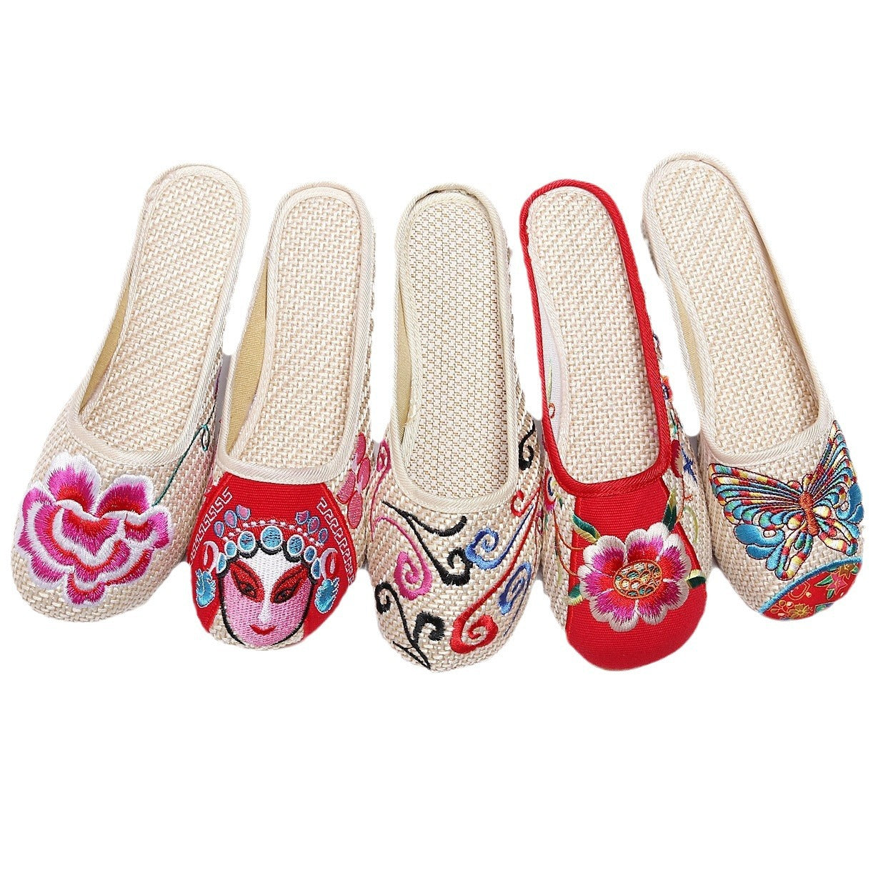 Women's Casual Summer Cloth Toe Cap Slippers