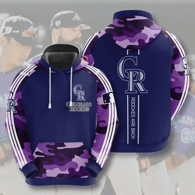 COLORADO ROCKIES 3D HOODIES CR004