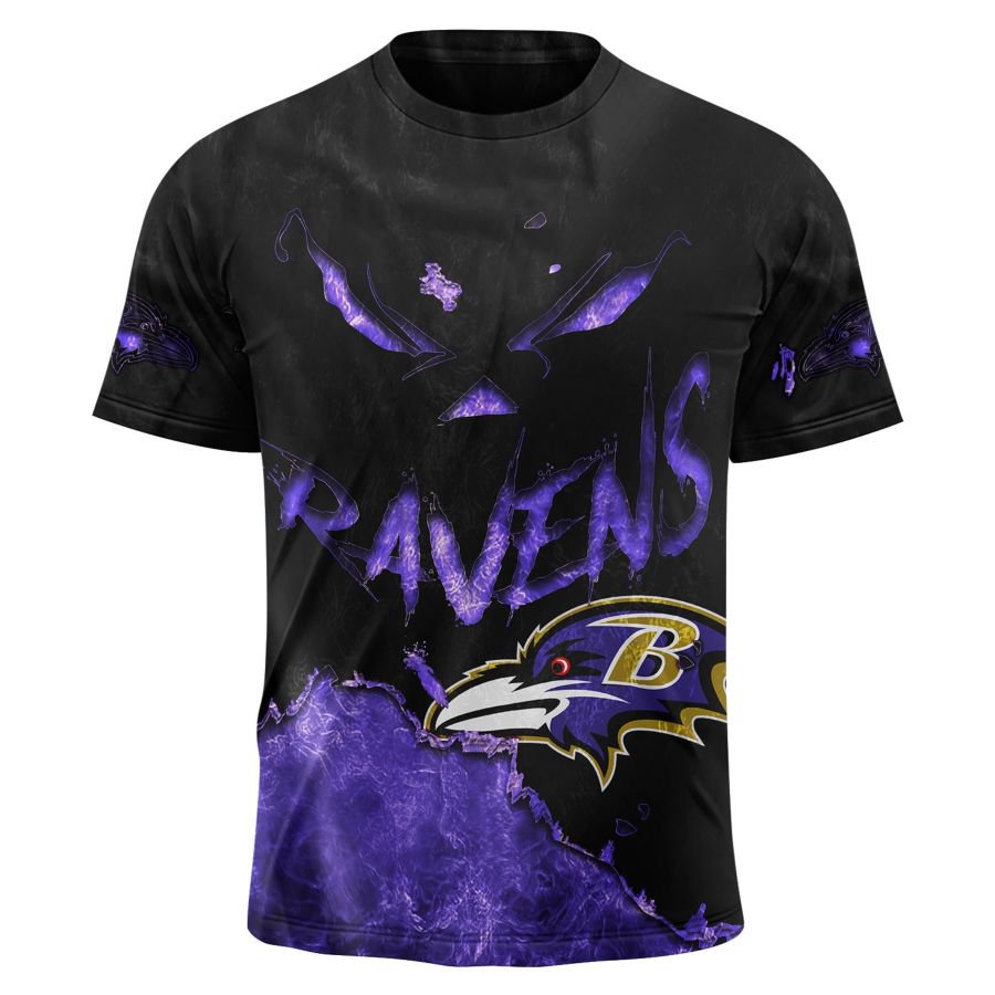 BALTIMORE RAVENS 3D HOODIE HALLOWEEN001