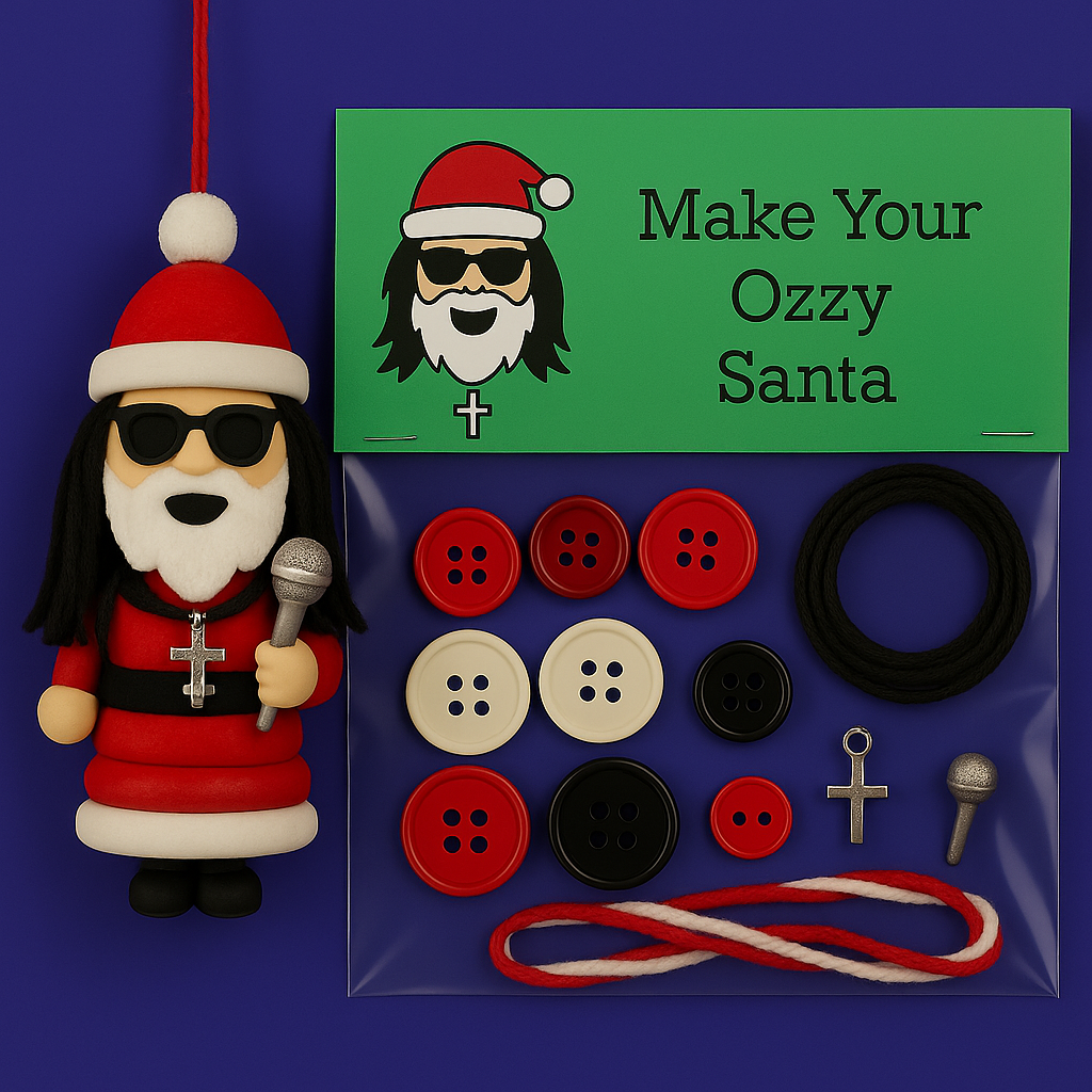 Ozzy DIY Button Ornament Kits