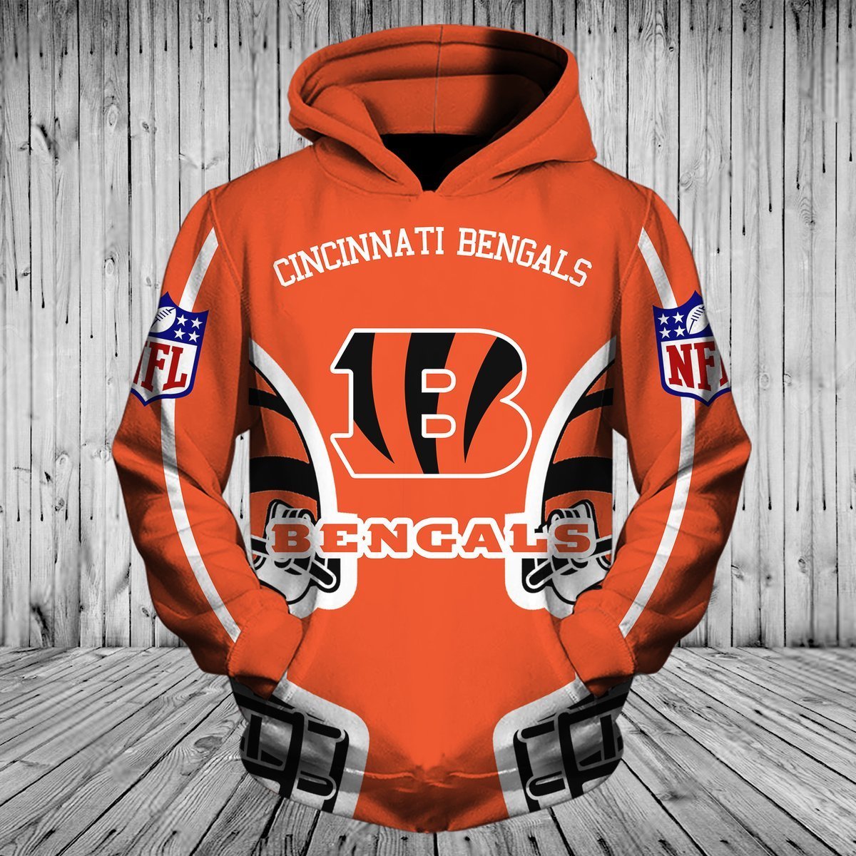 BENGALS HOODIE 3D 25
