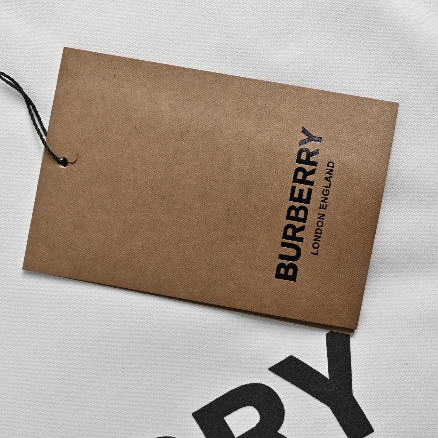 Burberry lettering slogan print short sleeves