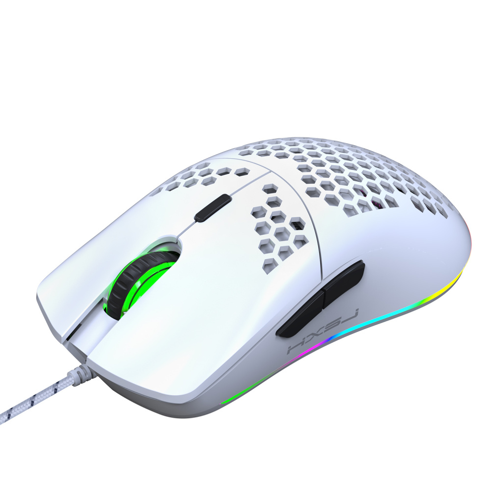 HXSJ Wired Gaming Mouse With RGB Lighting, 6 Programmable Buttons, And Switch Support For All Games