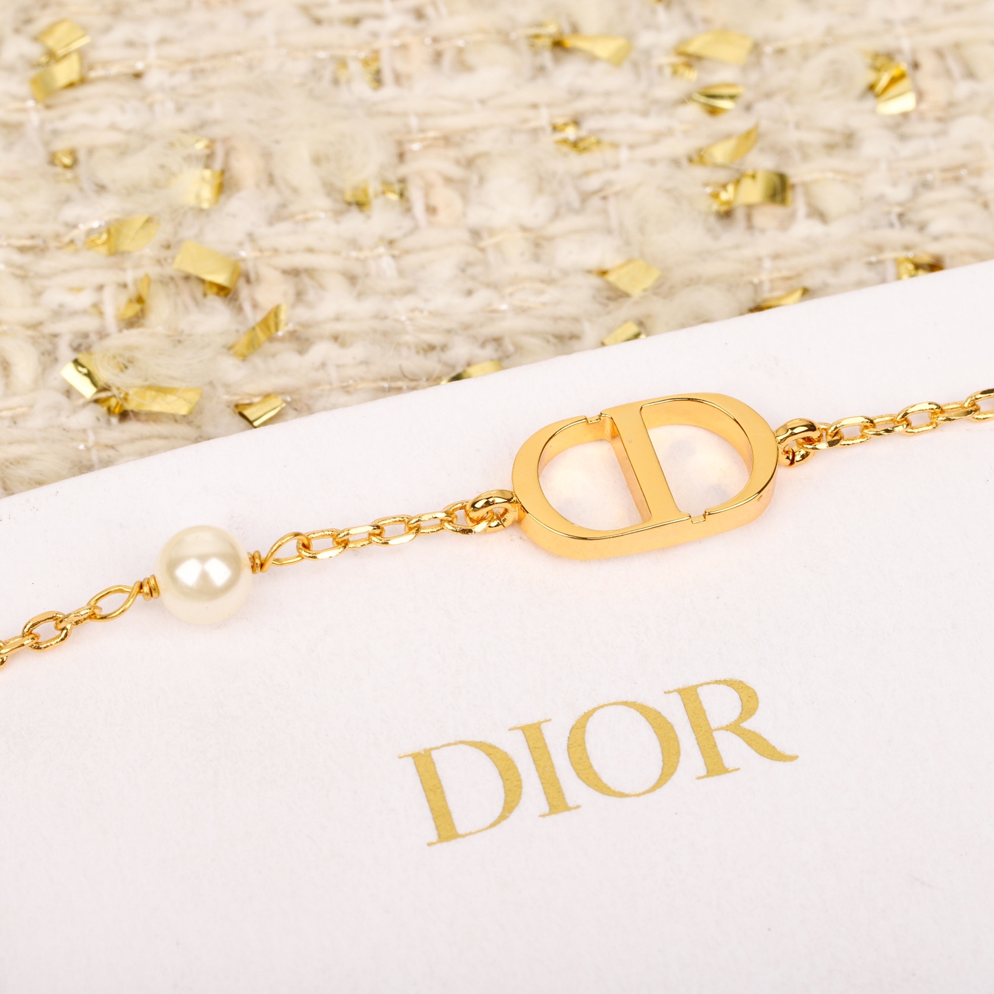 Dior Pearl Chain Bracelet