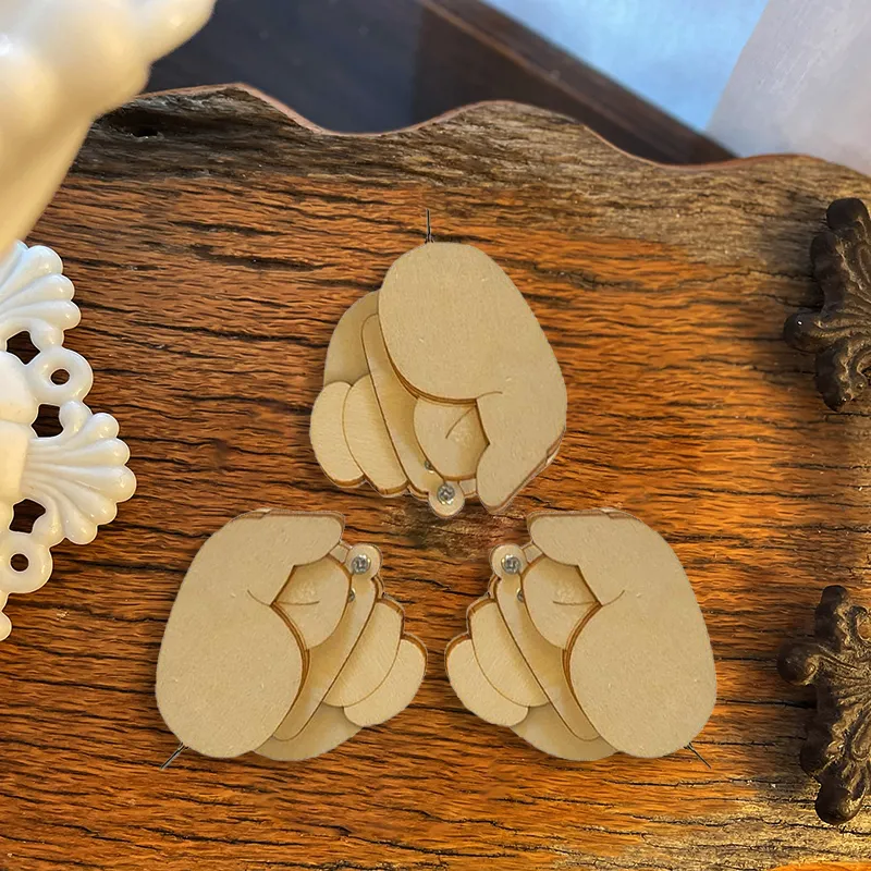 ✨Hot Sale 50% OFF--🤣Funny Wooden Finger Brooch 🔥BUY 5 GET 3 FREE🔥