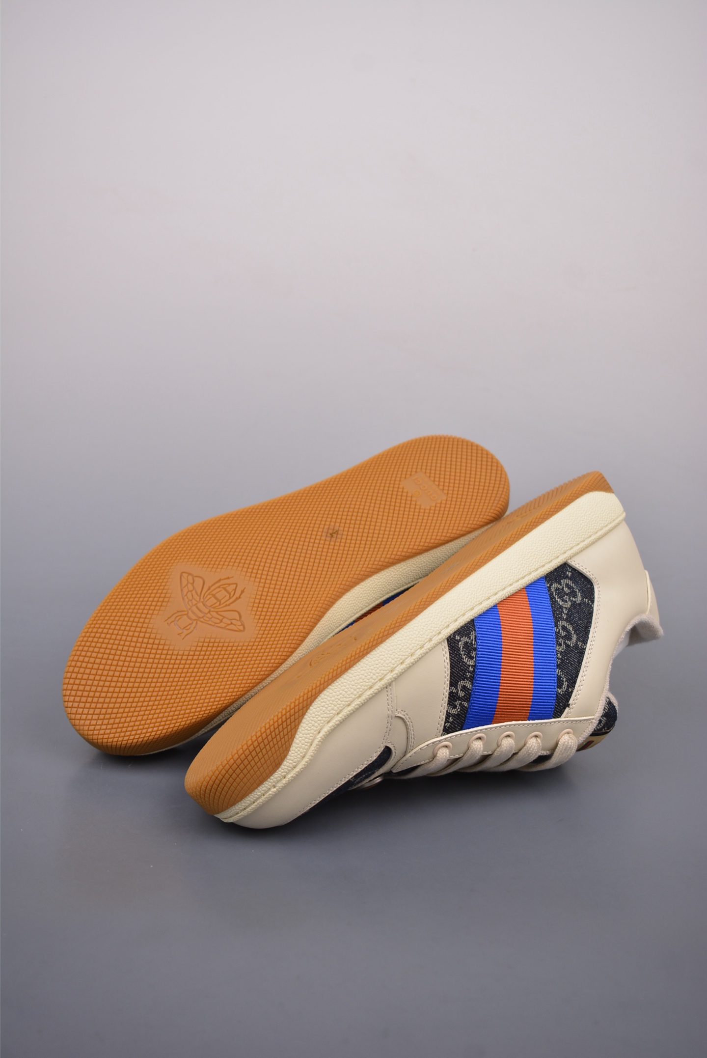 Gucci Screener GG Sneaker Low Off-White Blue Denim