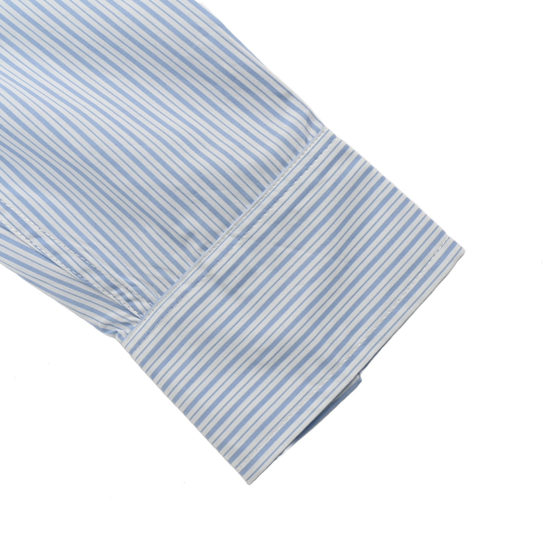 Dior 24Fw pocket CD letter print striped long-sleeved shirt