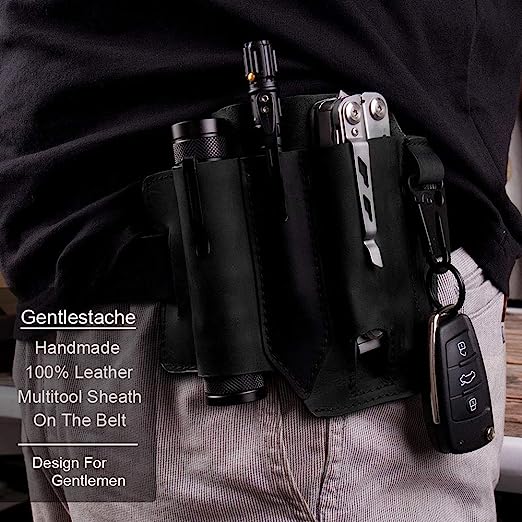 (🔥Last Day Promotion-SAVE 50% OFF)Cowhide Leather Owl Buckle Tactical Multifunctional Belt Cover-BUY 2 GET 10% OFF AND FREE SHIPPING