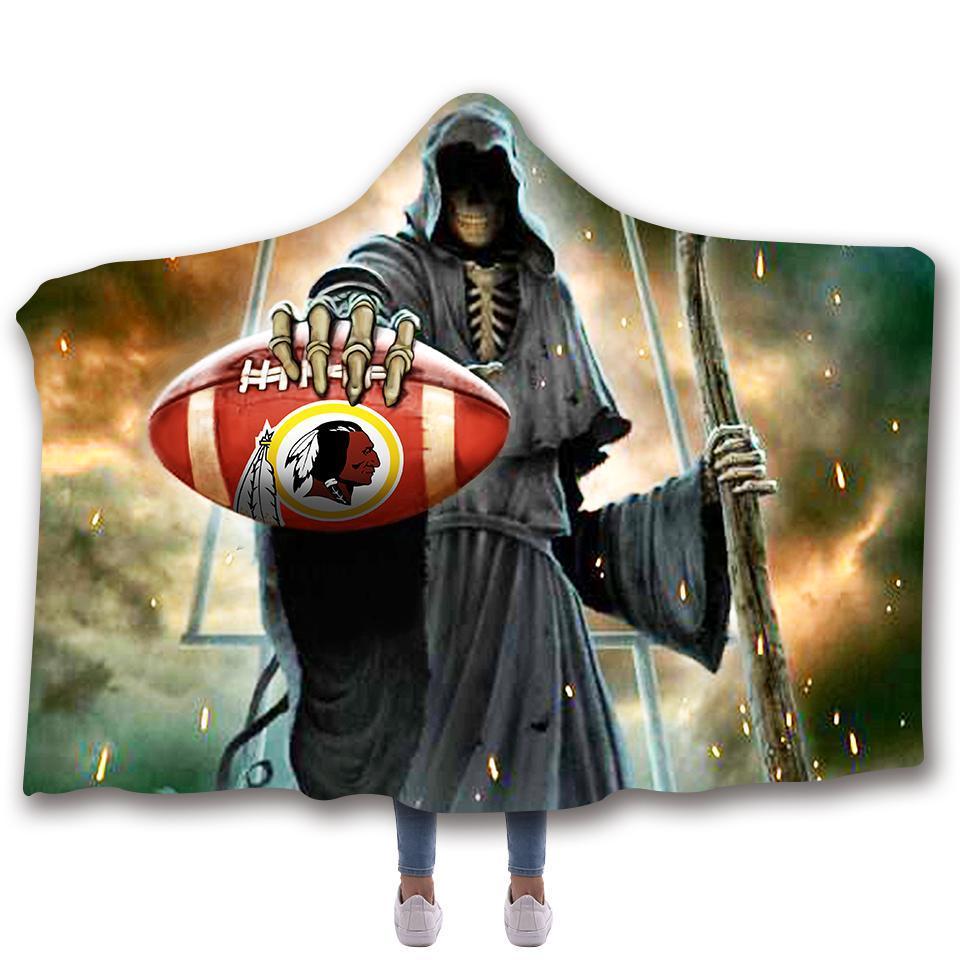 WASHINGTON CLASSIC 3D HOODED BLANKET