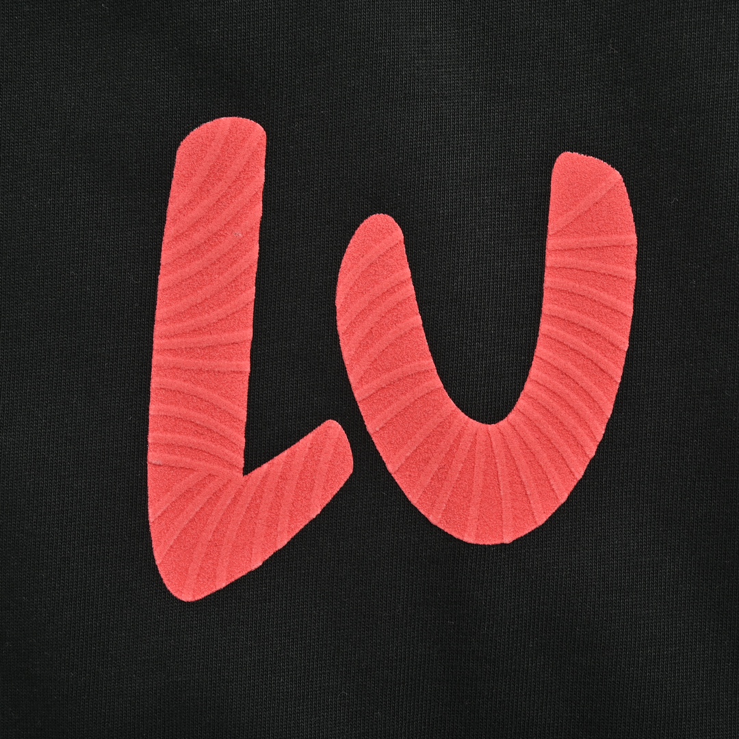 Louis Vuitton 24ss rainbow logo 3D foam print short sleeves