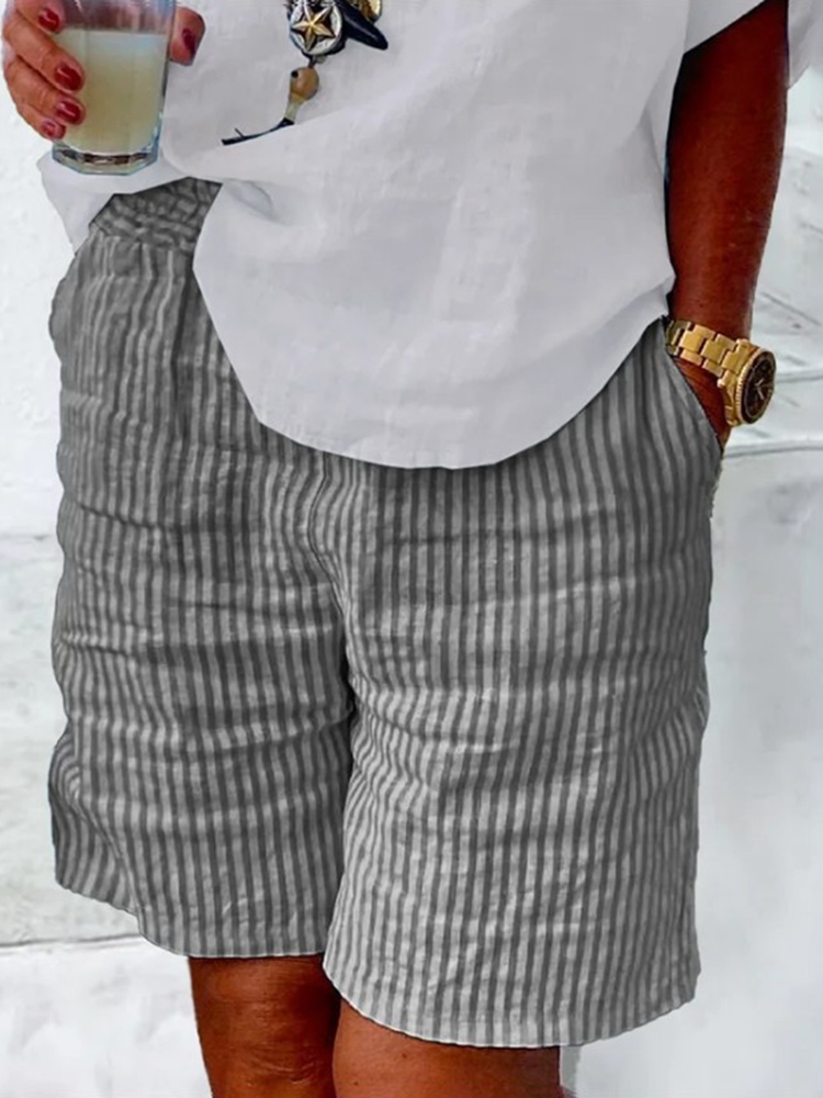 Stripe Printed Comfy Loosen Pants