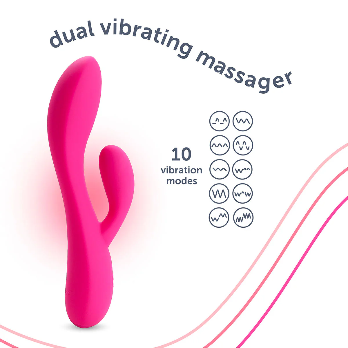 Dual vibrating massager