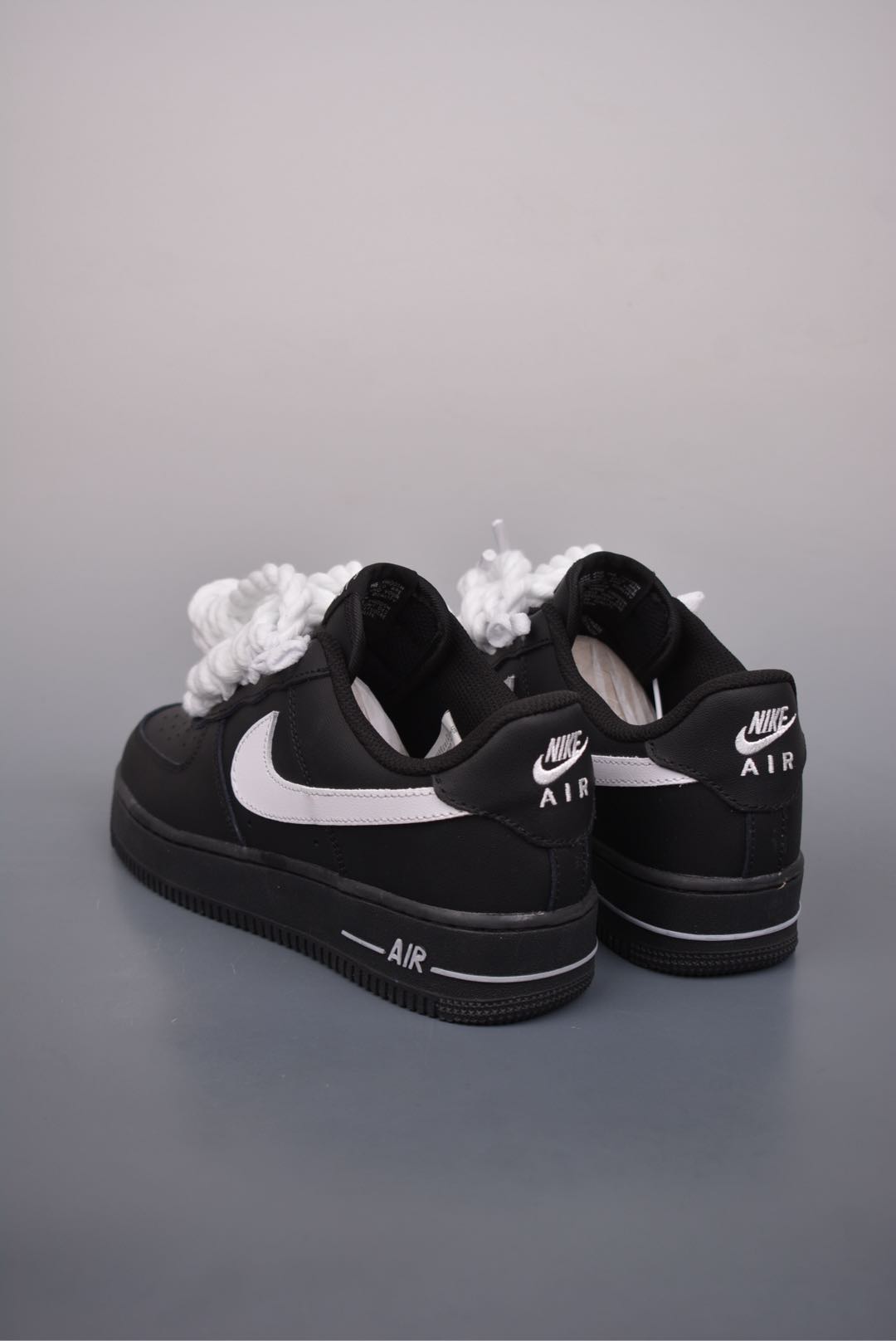 Nike Air Force 1 Low Thick Straps Black and White